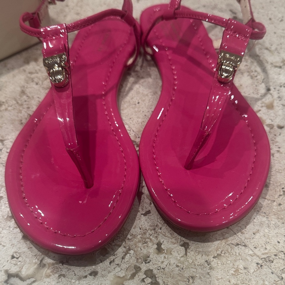 Coach Fuchsia Strappy Sandals - Picture 8 of 11